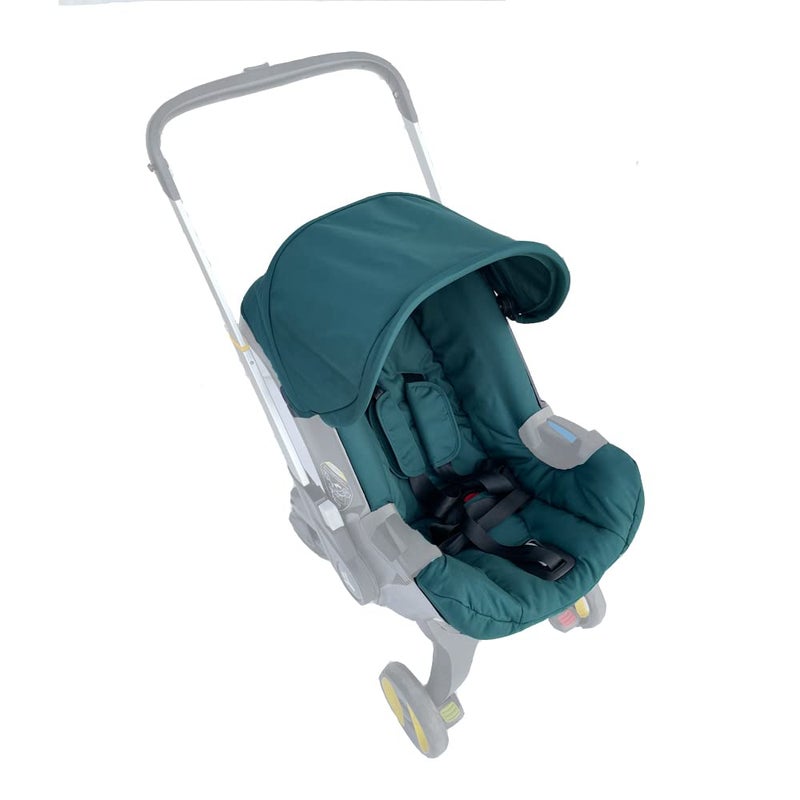 AICTIMO Seat Cushion Changing Kits Clothes, Sun Shade, Stroller Canopy Compatible with Doona Car Seat & Stroller (Green) - Image 2